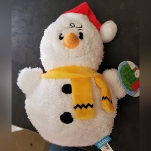 Bark 'You're a Snowman Charlie Brown' Dog Toy NWT For 20 lb+ Dogs